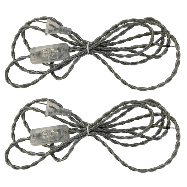 RoyalDesigns Twisted Fabric Covered Lamp Cord Wayfair